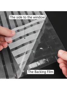 1 Roll Of Black Window Privacy Film, Protection From Prying Eyes Privacy Window Film, UV Protection 100% Blackout Window Film, Suitable For Indoor, Home, Office, Kitchen Window Film - White - View 9