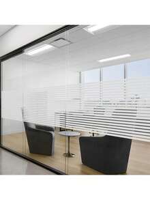 1 Roll Of Black Window Privacy Film, Protection From Prying Eyes Privacy Window Film, UV Protection 100% Blackout Window Film, Suitable For Indoor, Home, Office, Kitchen Window Film - White - View 6