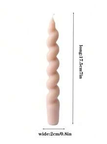 French Spiral Twisted Candle, Perfect For Home Decor,Room Decor,Gifts Birthday Graduation