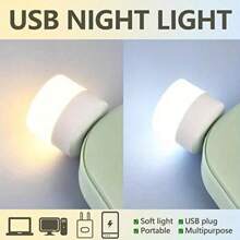 10Pcs Mini USB Night Light Warm White Eye Protection Book Reading Light USB Plug Computer Mobile Power Charging LED Night Lamp Christmas Gift Halloween Gift,Portable USB Night Light Student Eye Protection LED Light Laptop Power Bank Car Portable Light