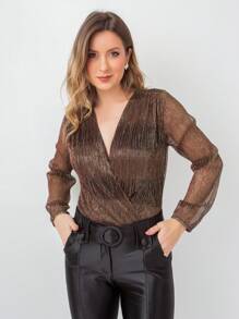 SUSIE FASHIONS Women Bodysuits - 金色 - 查看 5