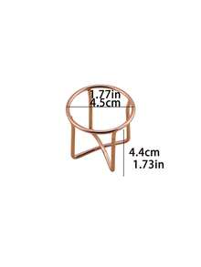 1pc Egg Cup, Egg Holder Storage, Puff Rack, Kitchen Storage And Organization Tool - Rose Gold - View 3