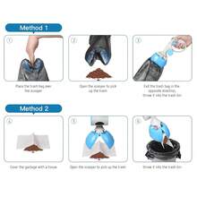 1pc Dog Poop Scooper Portable Pet Pooper Scooper With Garbage Bag For Outdoor Activities - Baby Blue - View 9