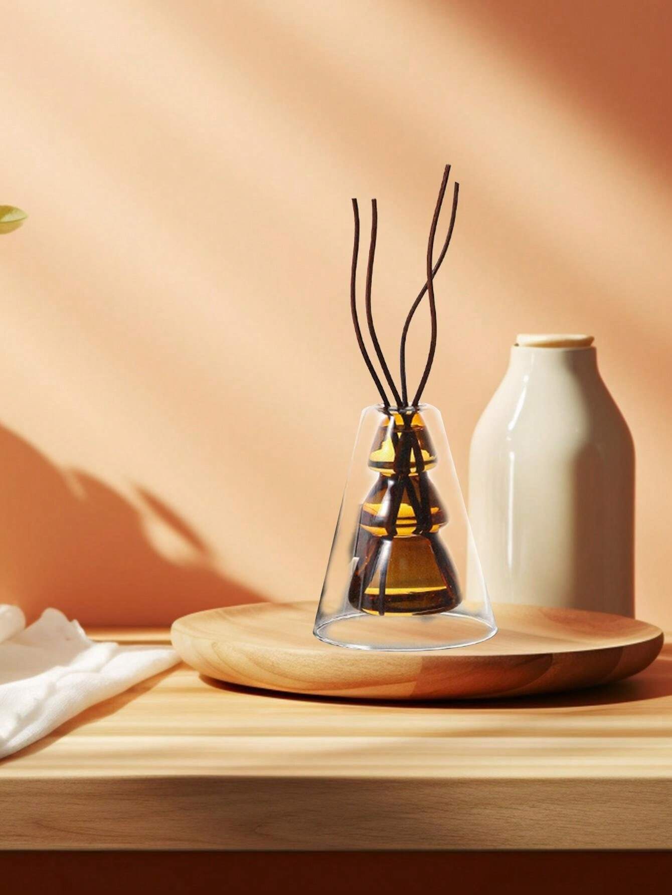 1pc Flameless Aromatherapy Bottle With Rattan Sticks, Elegant And Niche ...