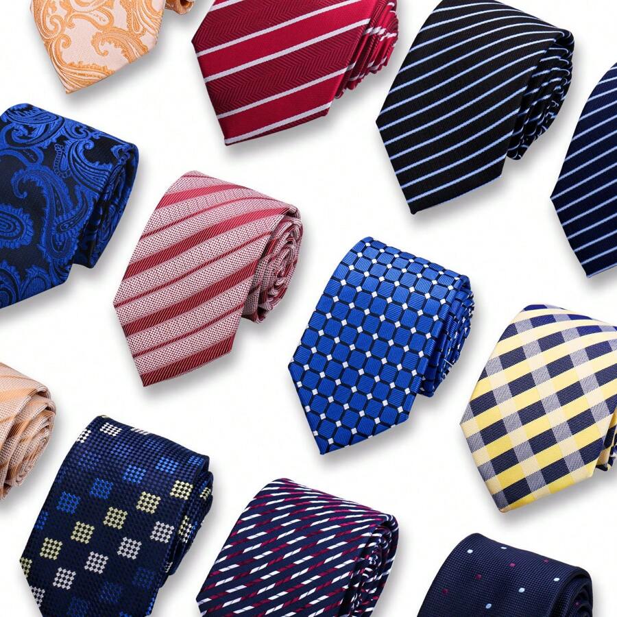 1pc Men's Classic Striped & Polka Dot Handmade Tie, Formal Business Necktie, Suitable For Banquet & Evening Formal Wear, Work & Professional Attire, Casual Italian/British Retro Style Accessories