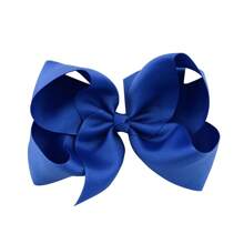 1pc 6-Inch Large Satin Ribbon Bow Hair Clip, Suitable For Girls And Teenagers - A - View 23
