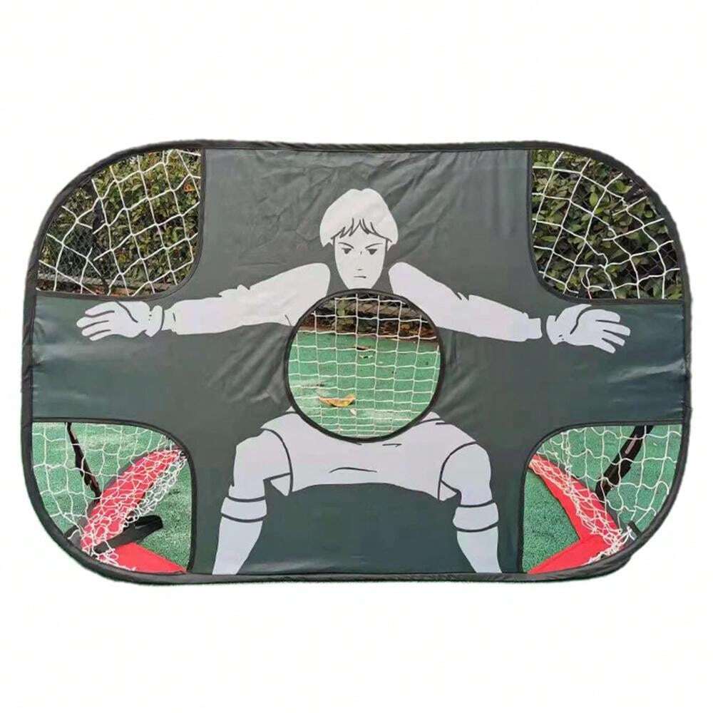 1pc Portable Foldable Football Goal With Net, Football Rack, Outdoor ...
