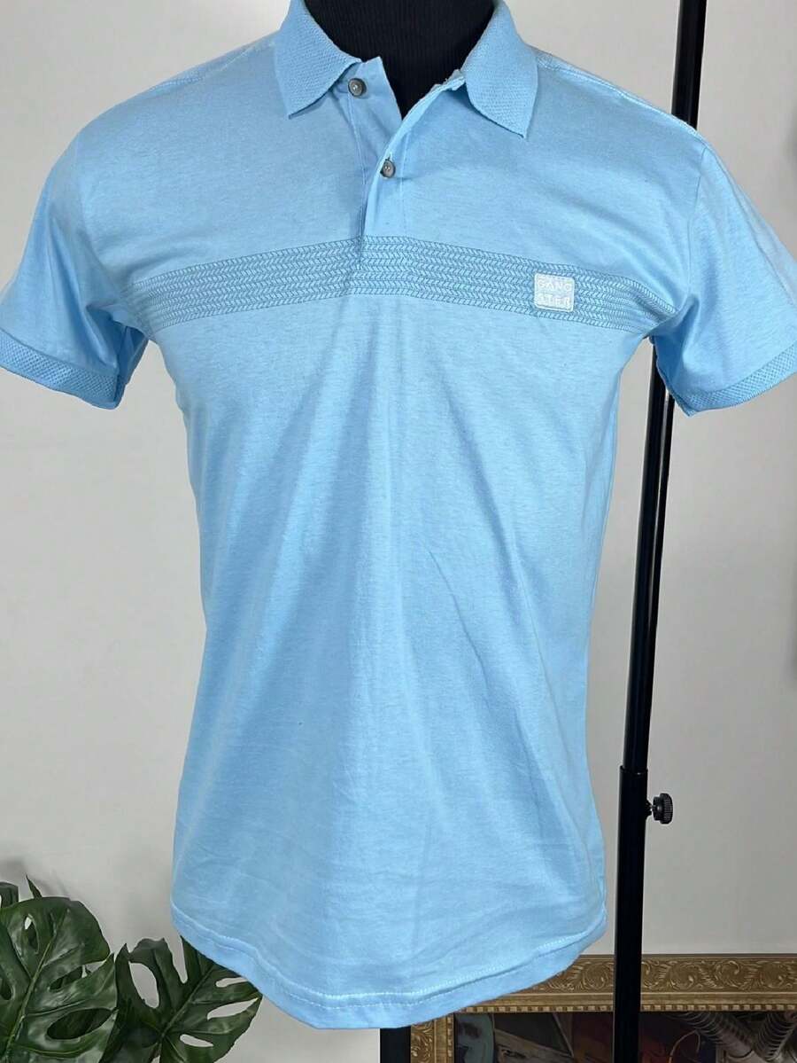 Men Polo Shirts - Màu xanh lam - Xem 1