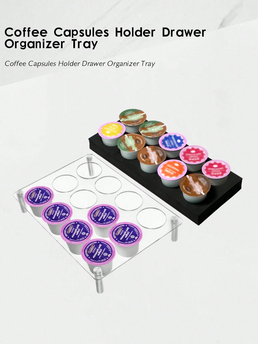 Coffee Capsules Holder Drawer Organizer Tray Compatible With Coffee