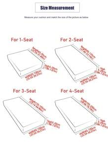 Thickened Jacquard Plush Half-Pack Sofa Seat Cushion Cover, High Elasticity And Stretchability - Light Grey - View 5