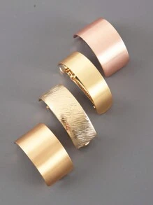1 chiếc kẹp tóc hình chữ nhật dài, hình bầu dục, chất liệu kim loại mờ, thích hợp làm phụ kiện tóc, kẹp tóc càng cua, kẹp tóc cài đầu, đồ dùng học tập, phụ kiện tóc, kẹp tóc, mùa hè, kỳ nghỉ, du lịch. - Nhiều màu - Xem 5