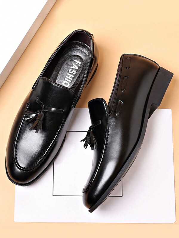 Classic Style Tassel British Style Casual Slip-On Korean Loafers Shoes For Men