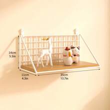 1 件壁挂式储物架，铁木装饰墙架，带挂钩，适用于入口和墙壁组织，家庭储物单元，简约壁挂式家用储物架，带储物篮的木质墙壁搁板，马桶上方的浴室搁板，卧室客厅悬挂式搁板，墙壁装饰，家居装饰，房间装饰，墙壁装饰