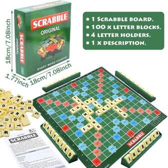1pc English Spelling Bee Game For 2-4 Players, Letter Chess, Letter Spelling, Board Game (Including Game Board*1, Instruction Manual*1, Letter Bricks*100, Letter Ruler*4)., Christmas Board, Toys And Games, Therapy Games, Backgammon, Honey Bee, Broad Games