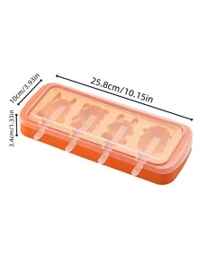 Un molde para paletas, molde de silicona para helado, contenedor para hacer hielo, patrón de dibujos animados creativo y lindo para satisfacer tus preferencias - Multicolor - Ver 3