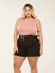 Plus Size Blouses - Màu hồng gỉ - Xem 5