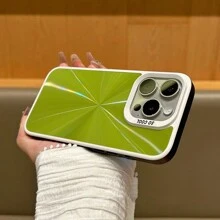 1 Máy Tính Màu Đen Laser Va Chạm Màu CD Họa Tiết Chống Rơi Chống Trơn Trượt Vỏ Điện Thoại Tương Thích Với IPhone - màu đen - Xem 3