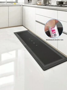 1 pièce Tapis de sol de cuisine amélioré en boue de diatomée, tapis de sol super absorbant avec fond anti-dérapant, séchage rapide pour salle de bain, salon, grand tapis absorbant, tapis de sol de lessive, tapis d'entrée, tapis de course lavable pour la maison pour couloir, décoration de la salle