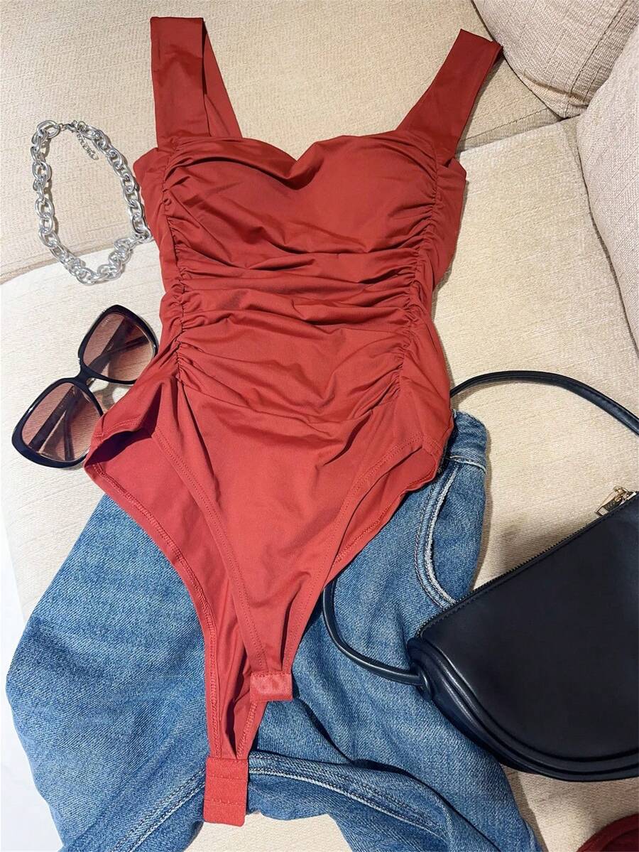 Women Bodysuits - Rỉ Nâu - Xem 1