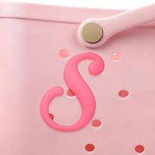 1pc Pink Letters For Beach Bag Decorative Charm Insert Bag Accessories Beach Bag Accessories For Women's Rubber Beach Handbag EVA Bag Personalized Handbag 3D Letters DIY Your Bag(LetterA-Z)  Beach Accessories Rubber Beach Bag