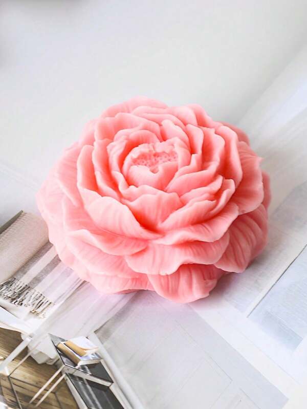 Large Peony Silicone Candle Casting Mold - Aromatherapy Soap, Resin Flower Mould For Home Decor And Gifts