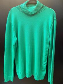 Women Knit Tops - 綠色 - 查看 2