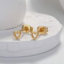 1 Bông Tai Ngôi Sao Đính Đá Cubic Zirconia Trang Sức Đồng - Bạc - Xem 19