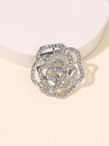 1pc Zinc Alloy Korean Style Fashionable Faux Pearl & Rhinestone Decor Simple & Elegant Scarf Buckle Dual-Use Brooch Shawl Pin Accessory Dual-Use Scarf Buckle Valentine's Day Valentines - A - View 23