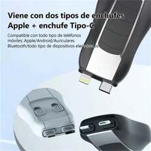 MOREKA Mini Banco De Energía Externo De Carga Rápida De 1200 Mah - Rosa - Ver 3