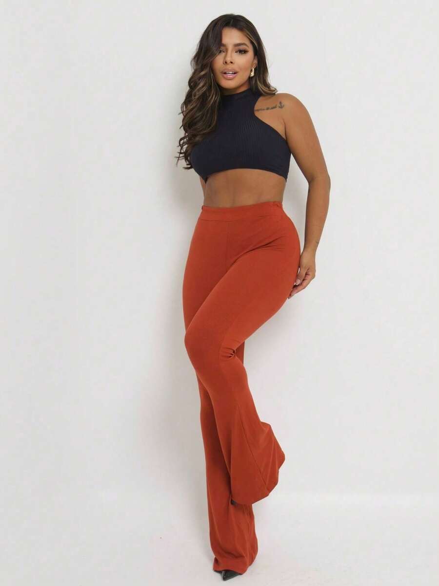 Women Pants - 紅陶 - 查看 1
