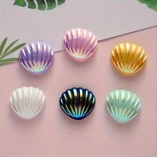 6/18/30 Pcs Colorful Shell Resin Jewelry, Suitable For DIY Crafts, Phone Cases, Fashion Bags, Hair Accessories, And Flat Decoration Supplies - Multicolor - View 12
