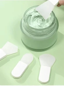 1pc Mini Portable Silicone Face Mask Brush, Non-Slip & Compact - White - View 2