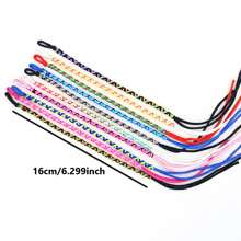 10pcs/Pack Fashionable Colorful Woven Adjustable Friendship Bracelets With Tassels, Suitable For Gifts To Family, Friends, Daily Wear, Jewelry Party