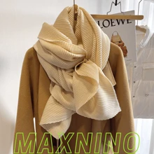 Women's Scarves - Màu be - Xem 1