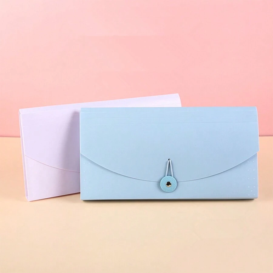 1pc B6 Accordion File Folder, Multi-Layer Portable PP Document Organizer With 13 Compartments,For School Supplies,Back To School - Multicolor - View 1