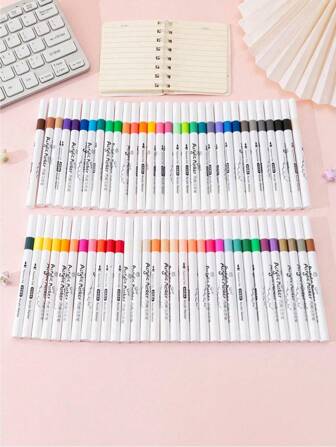 Set Of 60 Acrylic Paint Marker Pens For Painting And Art, Non-Bleeding, Waterproof, DIY, Washable, Perfect For Easter, Christmas, And Birthdays Gifts., Back To School Essentials, Creative Gift For Thanksgiving, Christmas, Birthday Halloween Decoration Back To School,Back To School,School Supplies