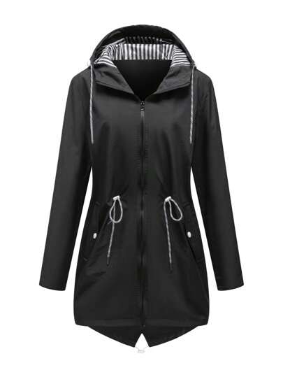 1 Peça Jaqueta Impermeável e Leve para Mulheres, Casaco Casual de Primavera para Uso Externo