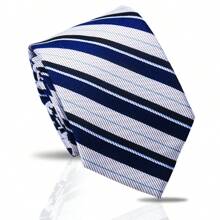 1pc Men's Classic Striped & Polka Dot Handmade Tie, Formal Business Necktie, Suitable For Banquet & Evening Formal Wear, Work & Professional Attire, Casual Italian/British Retro Style Accessories