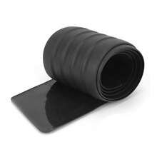 Protector de placa de umbral universal de goma para auto, cubierta de goma para protección de parachoques trasero protector de guardabarros para la puerta del maletero de coche - Negro - Ver 4