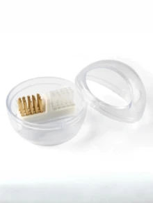 Porta Escova De Limpeza De Brocas Cerdas Macia/Fio De Aço - Transparente - Visão 2