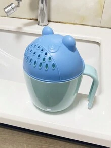 1pc Bear Shaped Baby Shampoo Cup Shower Rinser Bathing Gargle Cup