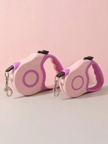 1pc Automatic Retractable Pet Leash, 3m/5m, Multiple Colors Available, Random Handle Color