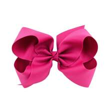1pc 6-Inch Large Satin Ribbon Bow Hair Clip, Suitable For Girls And Teenagers - A - View 27