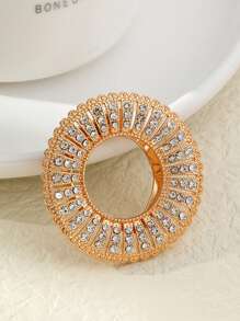 1pc Zinc Alloy Korean Style Fashionable Faux Pearl & Rhinestone Decor Simple & Elegant Scarf Buckle Dual-Use Brooch Shawl Pin Accessory Dual-Use Scarf Buckle Valentine's Day Valentines - A - View 17