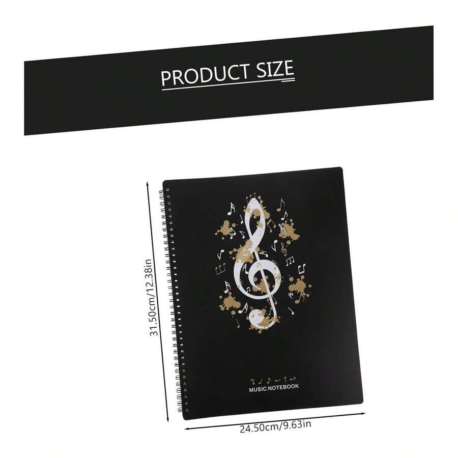 1pc Music Folder With 30 Pages (DoubleSided 60 Sides) A4 Music Sheet