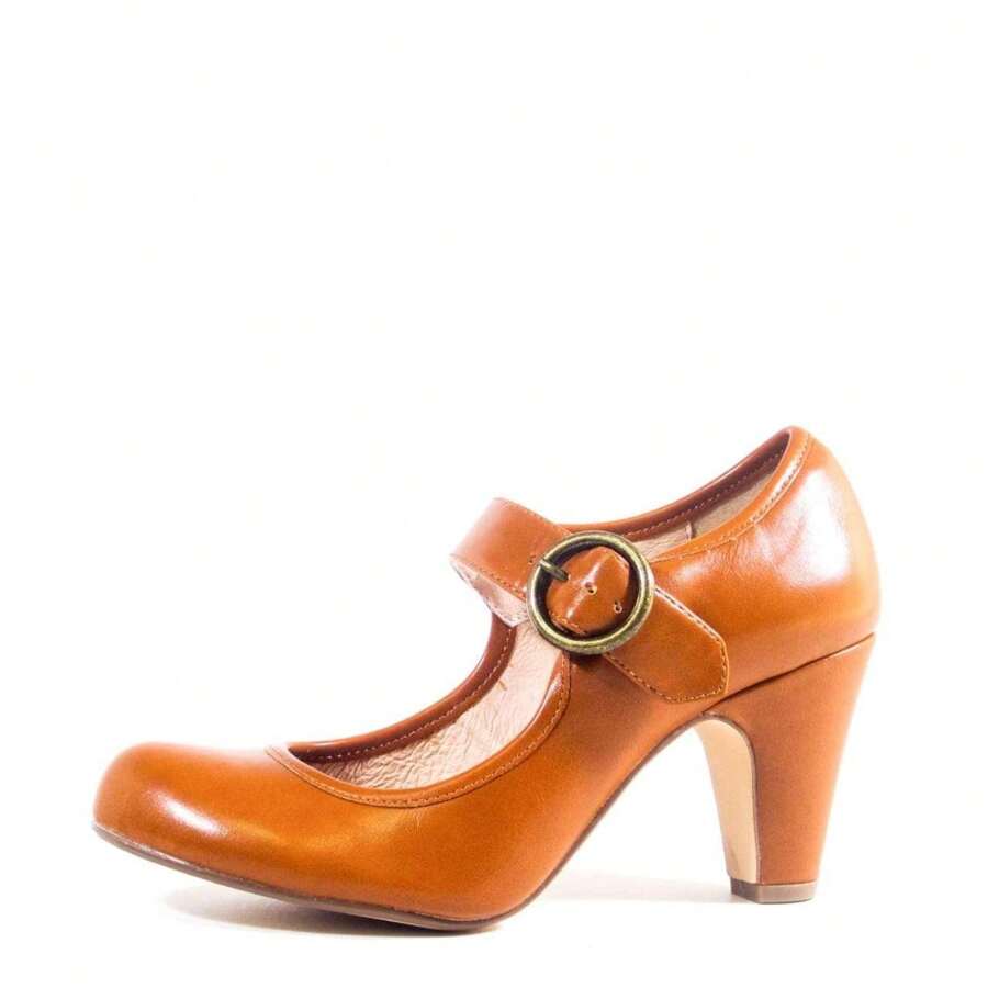 Madeline Mary Jane Heels - RUST - View 1