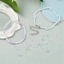 3000pcs/Box Multicolored Macaroon Shape Beads Jewelry Making Kit - Multicolor - View 6