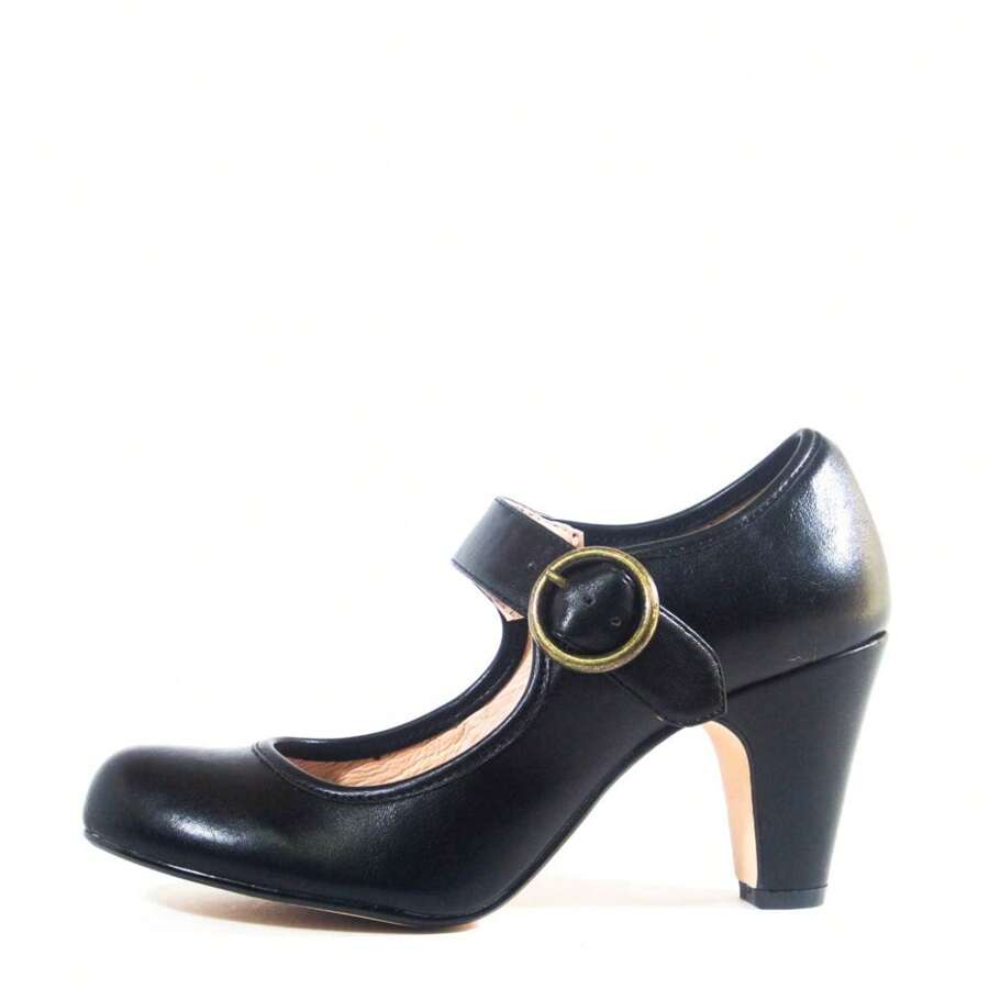 Madeline Mary Jane Heels - Black - View 1