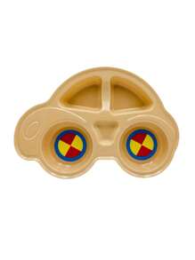 Car Shaped Plate - Yellow - View 4