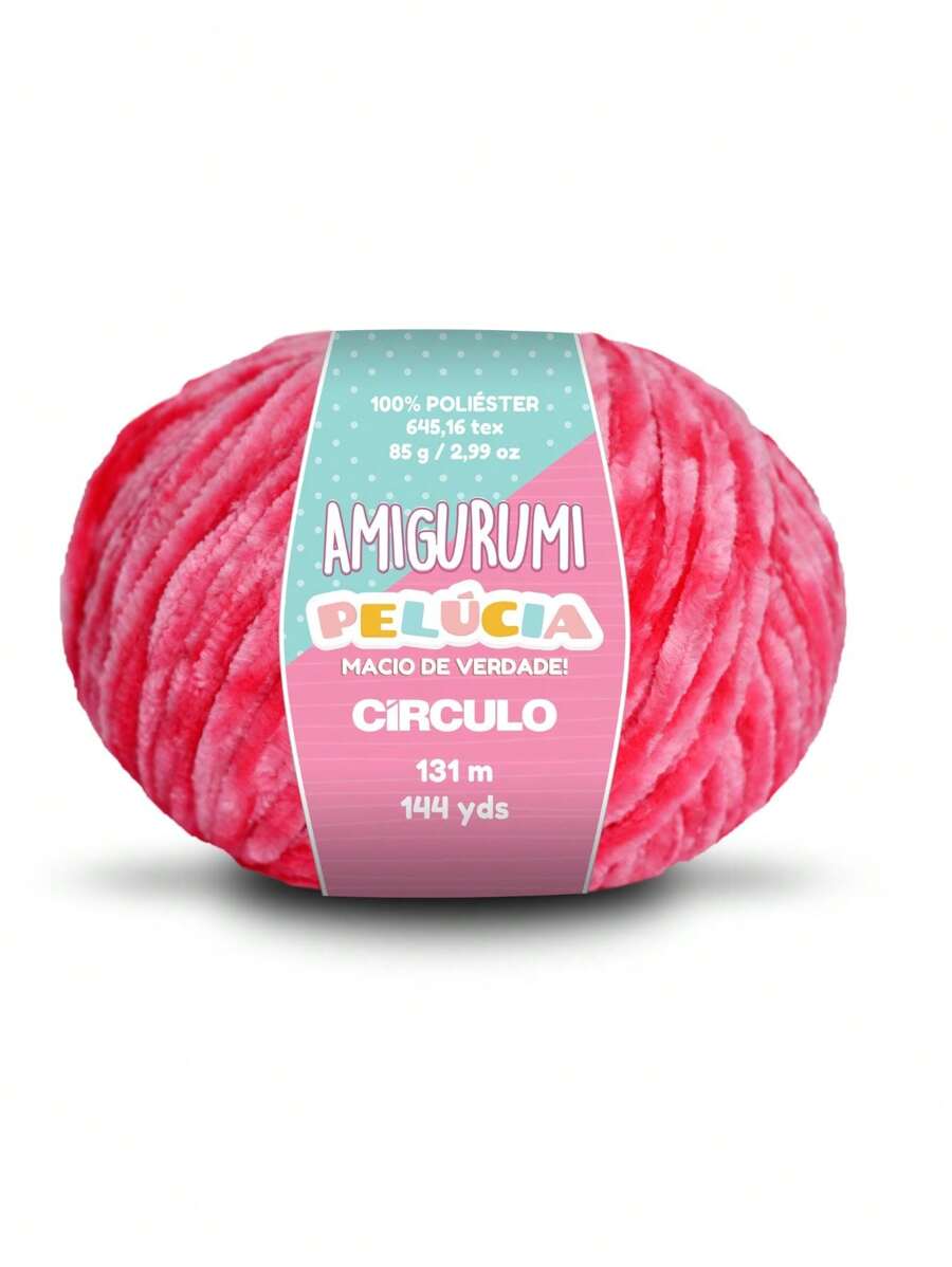 Linha Amigurumi PELUCIA 131mt Círculo - Pelúcia de Verdade - Cereja - Visão 1